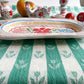 Floral folk platter