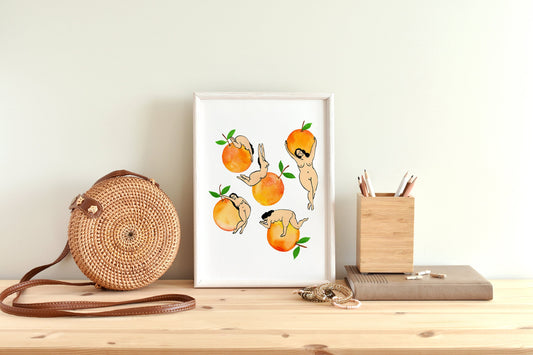 Forbidden Fruit Nudies Art Print