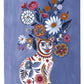 White Cat Vase and Flowers Art Print