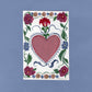Original Painting-Folk Floral Mini Series-Sacred Folk Heart