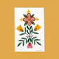 Original Painting-Folk Floral Mini Series- Scandinavian Flower