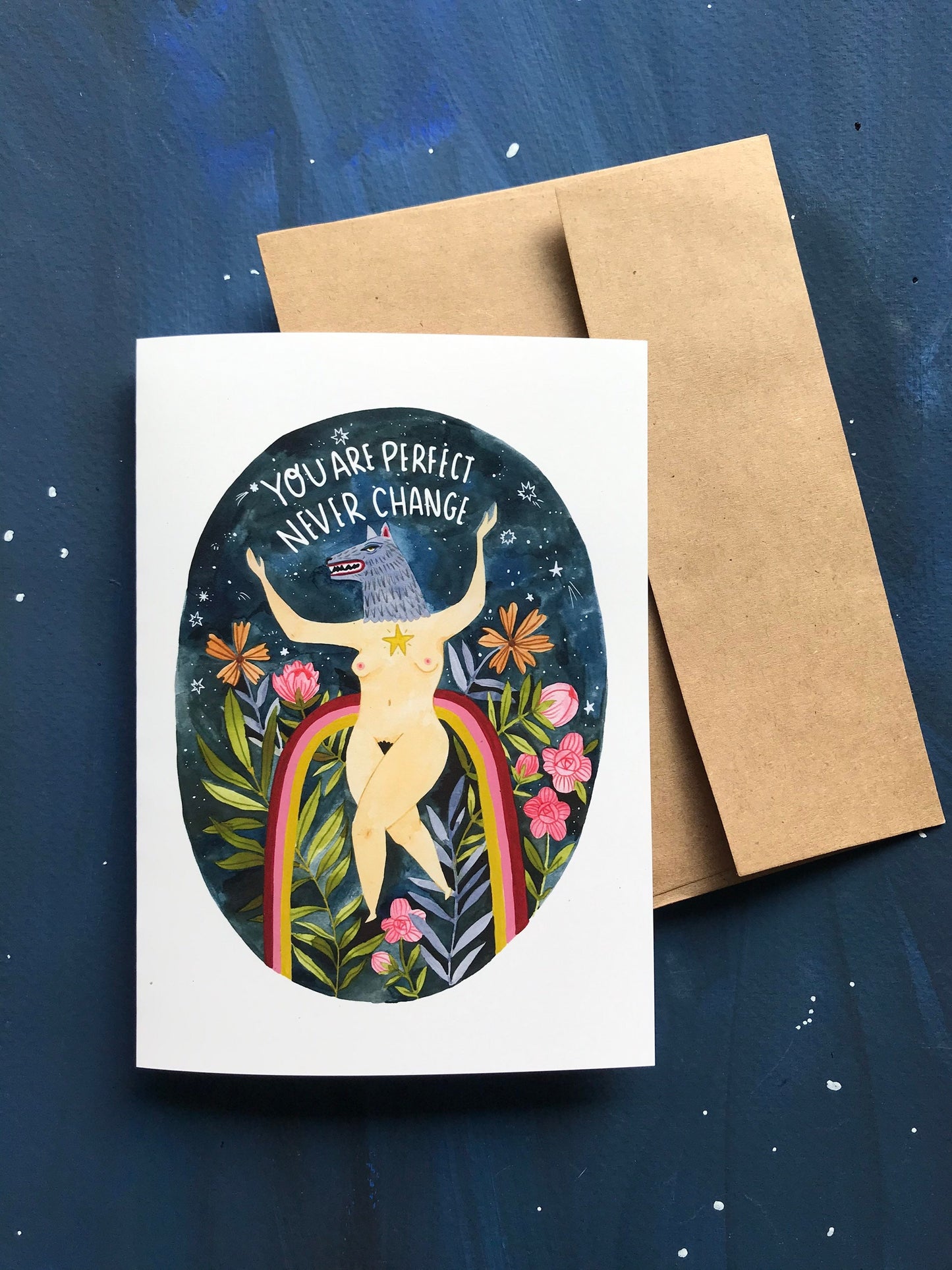 You are perfect -shapeshifter werewolf Greeting Card