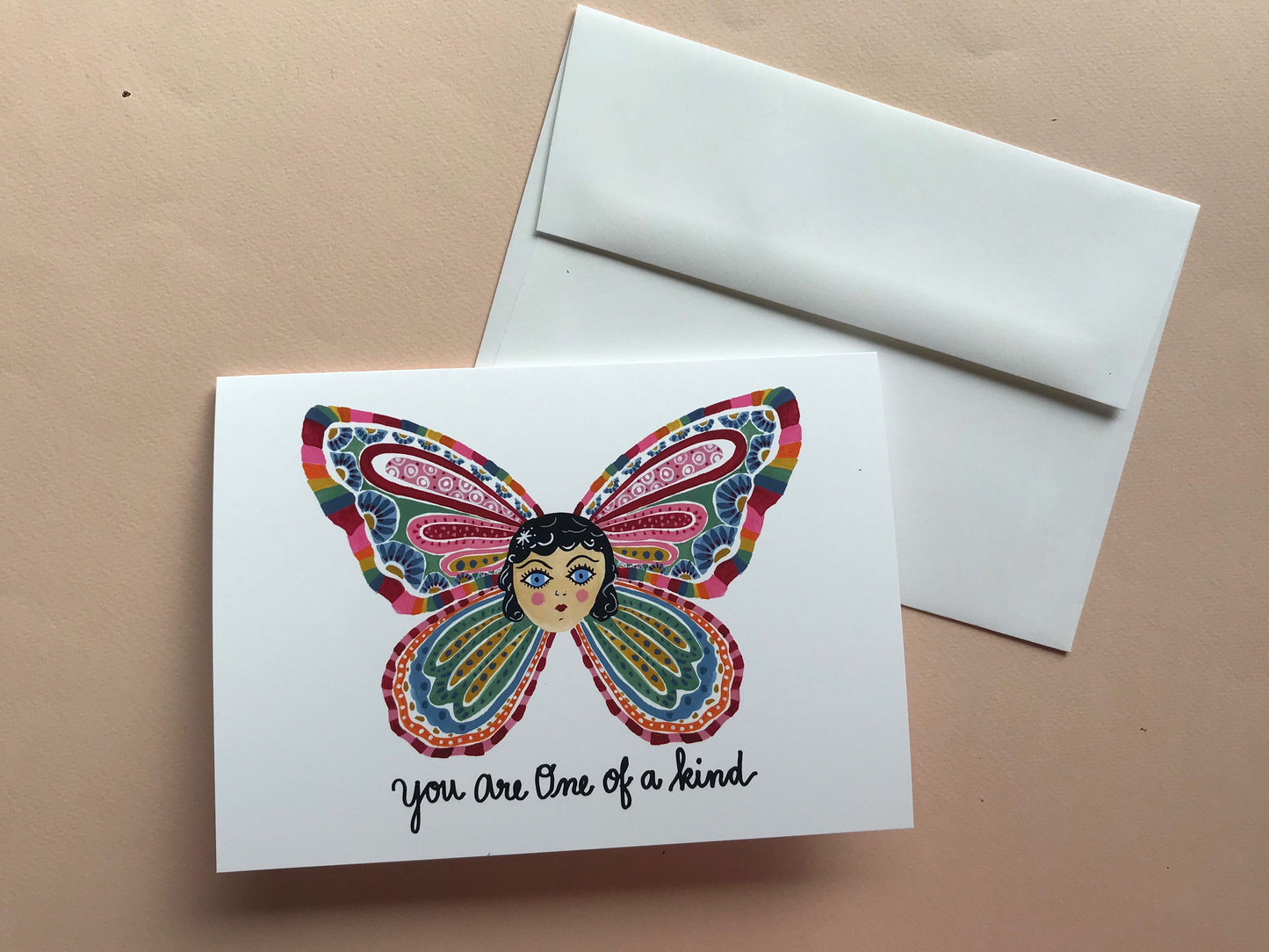 You are one of a kind butterfly girl Greeting Card