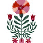 Symmetry Pink Folk Floral Art Print